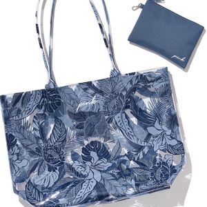 Blue “PINK” tote